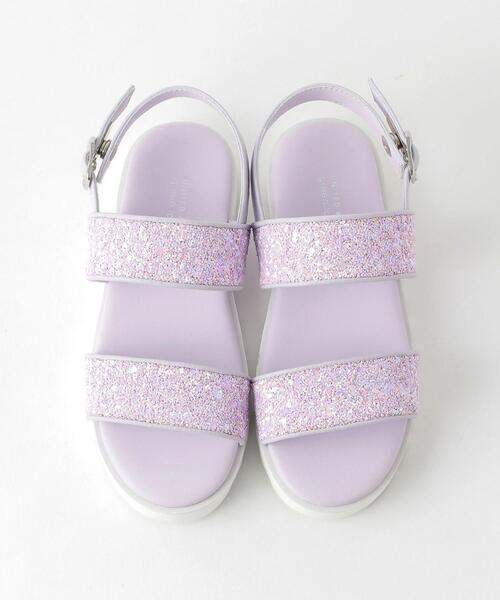 green label relaxing（グリーンレーベルリラクシング）の「GLR サンダル/ ホワイトソール 18cm-22cm（サンダル・キッズ・ピンク/シルバー/イエロー・22cm/17cm/18cm/19cm/20cm/21cm）」の2枚目の写真