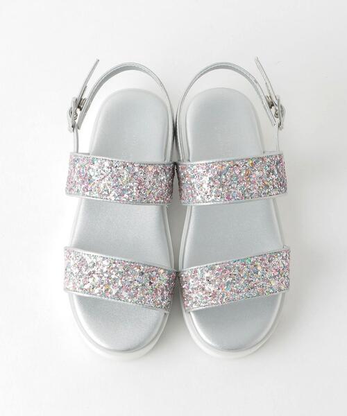 green label relaxing（グリーンレーベルリラクシング）の「GLR サンダル/ ホワイトソール 18cm-22cm（サンダル・キッズ・ピンク/シルバー/イエロー・22cm/17cm/18cm/19cm/20cm/21cm）」の3枚目の写真