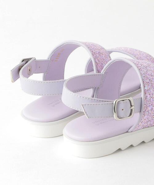 green label relaxing（グリーンレーベルリラクシング）の「GLR サンダル/ ホワイトソール 18cm-22cm（サンダル・キッズ・ピンク/シルバー/イエロー・22cm/17cm/18cm/19cm/20cm/21cm）」の5枚目の写真