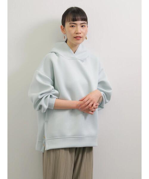 AMERICAN HOLIC(アメリカンホリック)の「サイドボタンポンチフーディッドプルオーバー *(Tシャツ/カットソー・レディース・サックスブルー/オフホワイト/グレイッシュベージュ・M/L)」の16枚目の写真