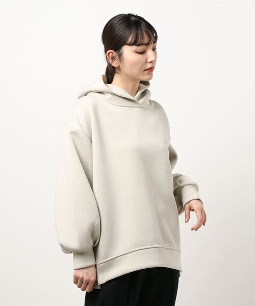 AMERICAN HOLIC(アメリカンホリック)の「サイドボタンポンチフーディッドプルオーバー *(Tシャツ/カットソー・レディース・サックスブルー/オフホワイト/グレイッシュベージュ・M/L)」の6枚目の写真