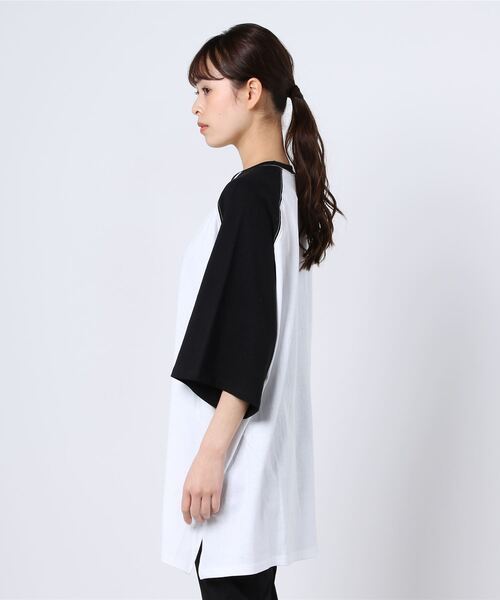 Figments（フィグメンツ）の「オーバーラグランT（Tシャツ/カットソー・レディース・ブラック/グリーン・FREE）」の4枚目の写真