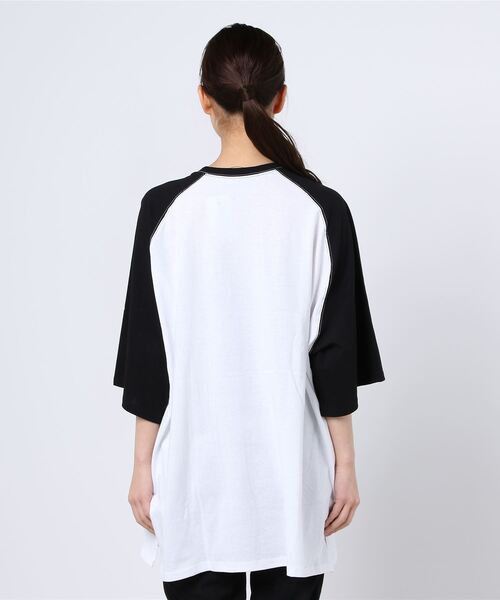 Figments（フィグメンツ）の「オーバーラグランT（Tシャツ/カットソー・レディース・ブラック/グリーン・FREE）」の3枚目の写真