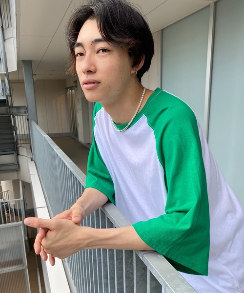 Figments（フィグメンツ）の「オーバーラグランT（Tシャツ/カットソー・レディース・ブラック/グリーン・FREE）」の20枚目の写真