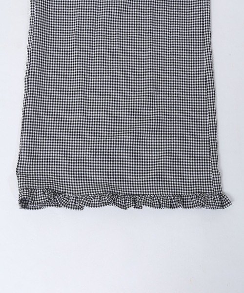 WC(ダブル シー)の「ギンガムチェックサロペット(サロペット/オーバーオール・レディース・ブラック/ベージュ・FREE)」の11枚目の写真