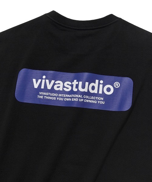 VIVASTUDIO(ビバスタジオ)の「BOX LOGO SHORT SLEEVE(Tシャツ/カットソー・メンズ・ブラック/ホワイト・MEDIUM/SMALL/X-LARGE/LARGE)」の6枚目の写真