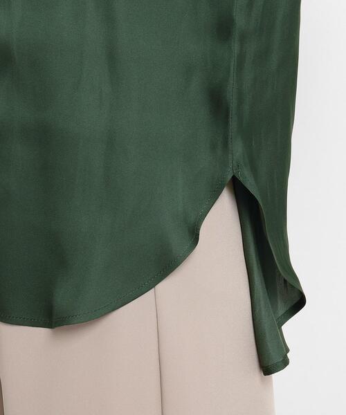 JET（ジェット）の「◆【ウォッシャブル】スノーサテン半袖シャツ（シャツ/ブラウス・レディース・ピンク系/グリーン/ダークブラウン・04）」の10枚目の写真