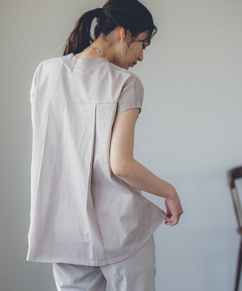 GLOBAL WORK（グローバルワーク）の「リラックス美人ハイネックフレンチ/941553（Tシャツ/カットソー・レディース・ブラック/ホワイト/ベージュ/サックスブルー/カーキ・MEDIUM/LARGE）」の22枚目の写真