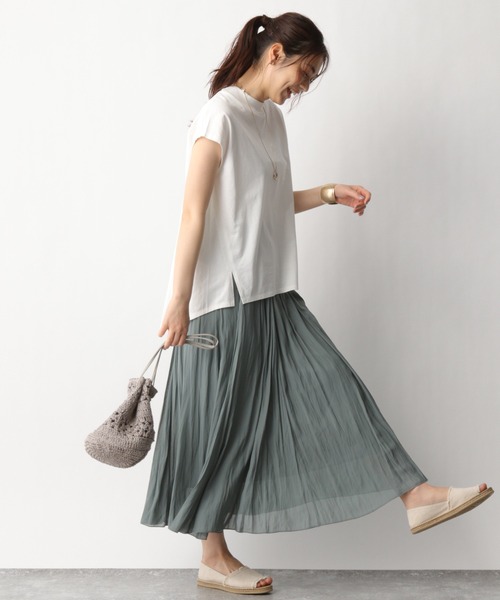 GLOBAL WORK（グローバルワーク）の「リラックス美人ハイネックフレンチ/941553（Tシャツ/カットソー・レディース・ブラック/ホワイト/ベージュ/サックスブルー/カーキ・MEDIUM/LARGE）」の17枚目の写真