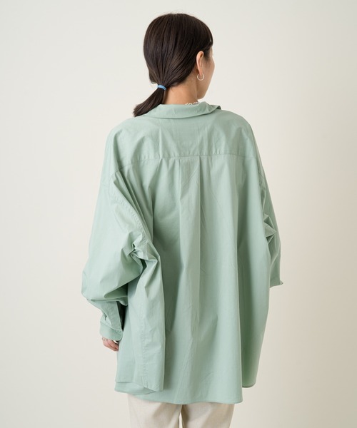 WHIMSIC（ウィムジック）の「【WHIMSIC】ビーズネックレスセットBIGシャツ（シャツ/ブラウス・メンズ・ブルー/ホワイト/ミント・FREE）」の12枚目の写真