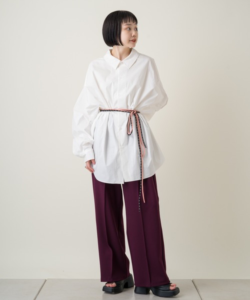 WHIMSIC（ウィムジック）の「【WHIMSIC】ビーズネックレスセットBIGシャツ（シャツ/ブラウス・メンズ・ブルー/ホワイト/ミント・FREE）」の15枚目の写真