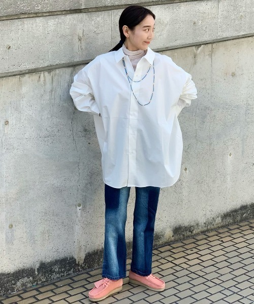 WHIMSIC（ウィムジック）の「【WHIMSIC】ビーズネックレスセットBIGシャツ（シャツ/ブラウス・メンズ・ブルー/ホワイト/ミント・FREE）」の22枚目の写真