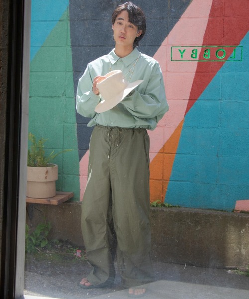 WHIMSIC（ウィムジック）の「【WHIMSIC】ビーズネックレスセットBIGシャツ（シャツ/ブラウス・メンズ・ブルー/ホワイト/ミント・FREE）」の21枚目の写真