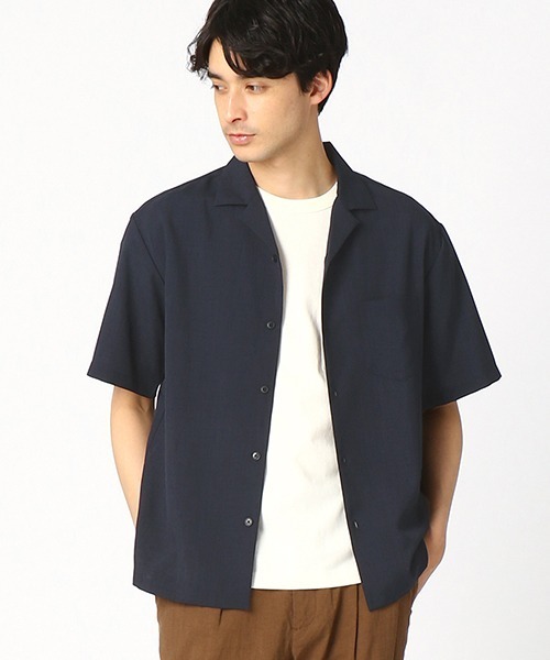 COMME CA ISM（コムサイズム）の「オープンカラーシャツ（シャツ/ブラウス・メンズ・ブラック/ベージュ/ネイビー/カーキ・MEDIUM/LARGE/X-LARGE）」の4枚目の写真