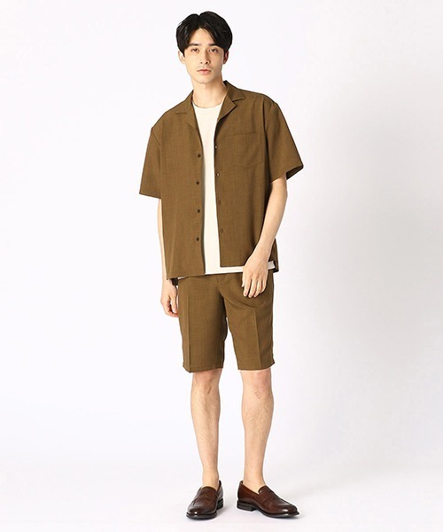 COMME CA ISM（コムサイズム）の「オープンカラーシャツ（シャツ/ブラウス・メンズ・ブラック/ベージュ/ネイビー/カーキ・MEDIUM/LARGE/X-LARGE）」の7枚目の写真