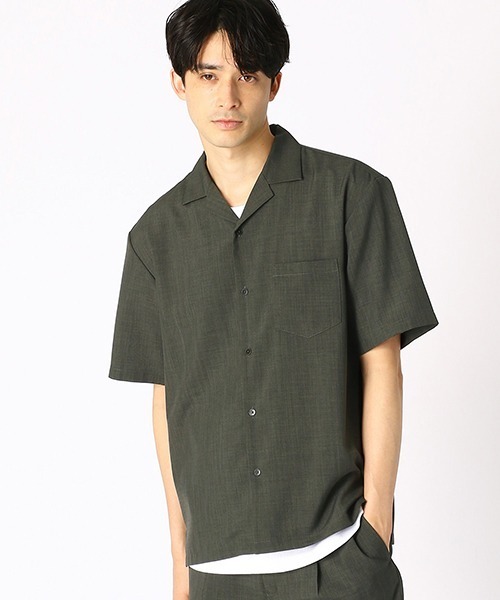 COMME CA ISM（コムサイズム）の「オープンカラーシャツ（シャツ/ブラウス・メンズ・ブラック/ベージュ/ネイビー/カーキ・MEDIUM/LARGE/X-LARGE）」の9枚目の写真