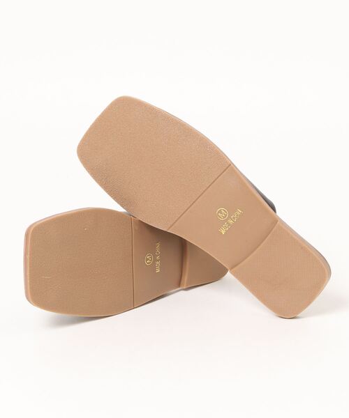 notch.（ノッチ）の「スクエアサンダル（サンダル・レディース・オフホワイト/ブラック・L/M）」の4枚目の写真