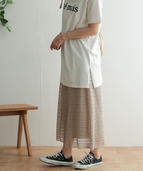 URBAN RESEARCH DOORS（アーバンリサーチドアーズ）の「レースフレアスカート（スカート・レディース・ブラック/グレー系その他・ONE）」の6枚目の写真