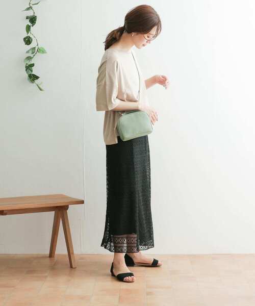 URBAN RESEARCH DOORS（アーバンリサーチドアーズ）の「レースフレアスカート（スカート・レディース・ブラック/グレー系その他・ONE）」の18枚目の写真