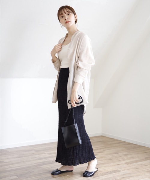 UNFIELD（アンフィールド）の「【UNFIELD シャーリングマキシスカート】（スカート・レディース・ブラック/パープル/アイボリー・FREE）」の3枚目の写真