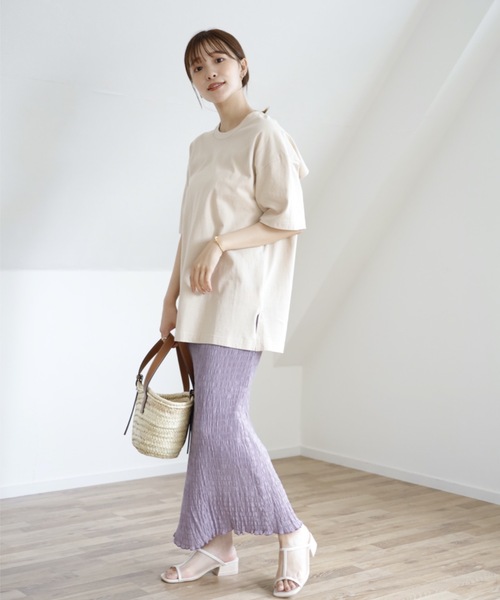 UNFIELD（アンフィールド）の「【UNFIELD シャーリングマキシスカート】（スカート・レディース・ブラック/パープル/アイボリー・FREE）」の17枚目の写真