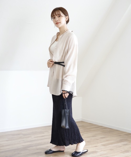 UNFIELD（アンフィールド）の「【UNFIELD シャーリングマキシスカート】（スカート・レディース・ブラック/パープル/アイボリー・FREE）」の11枚目の写真