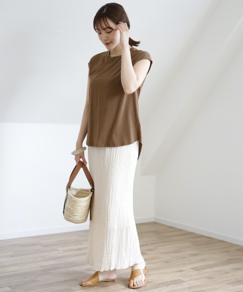 UNFIELD（アンフィールド）の「【UNFIELD シャーリングマキシスカート】（スカート・レディース・ブラック/パープル/アイボリー・FREE）」の6枚目の写真