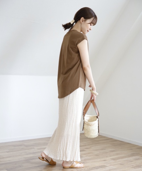 UNFIELD（アンフィールド）の「【UNFIELD シャーリングマキシスカート】（スカート・レディース・ブラック/パープル/アイボリー・FREE）」の7枚目の写真