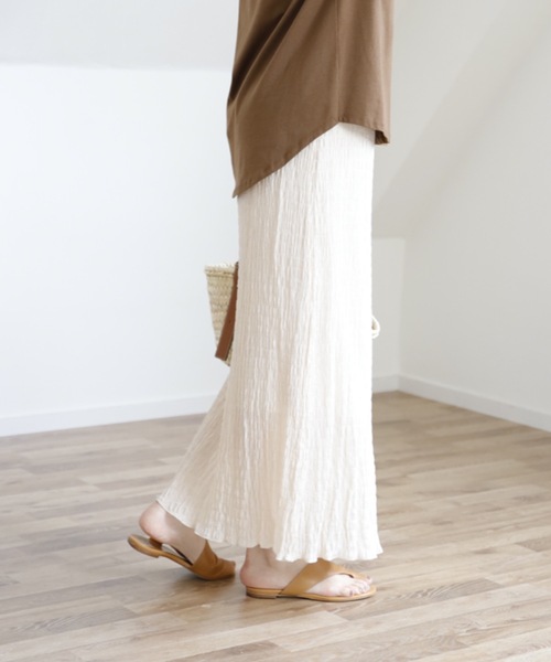 UNFIELD（アンフィールド）の「【UNFIELD シャーリングマキシスカート】（スカート・レディース・ブラック/パープル/アイボリー・FREE）」の19枚目の写真