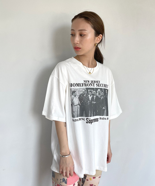 SANSeLF（サンセルフ）の「【SANSeLF】gentleman phot TEE　sanw89（Tシャツ/カットソー・レディース・ホワイト・FREE）」の5枚目の写真