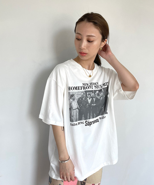 SANSeLF（サンセルフ）の「【SANSeLF】gentleman phot TEE　sanw89（Tシャツ/カットソー・レディース・ホワイト・FREE）」の6枚目の写真