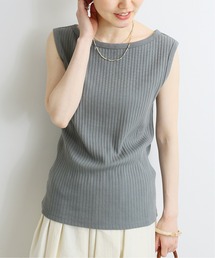 IENA | スーピマ針抜きリブノースリーブ◆(Tシャツ/カットソー)