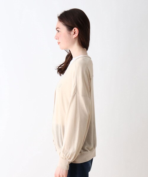 Cutie Blonde（キューティーブロンド）の「◆【S-L】ひんやりカーディガン（カーディガン/ボレロ・レディース・オフホワイト/ブラック/ベージュ/ダークオレンジ・01/02/03）」の9枚目の写真