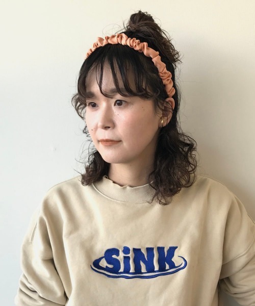 kaorinomori（カオリノモリ）の「【ｶｵﾘﾉﾓﾘ】ﾍﾞｲｸﾞｶﾁｭｰｼｬ（カチューシャ・レディース・ライトグリーン/オレンジ系その他・FREE）」の8枚目の写真