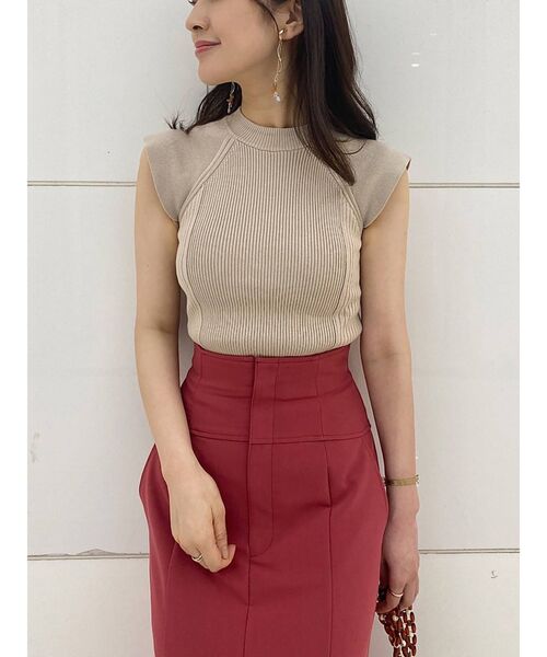 MERCURYDUO（マーキュリーデュオ）の「ストレッチツイルマーメイドフレアスカート（スカート・レディース・ベージュ/レッド/ミント・SMALL/MEDIUM）」の19枚目の写真