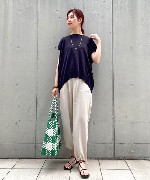 RIVE DROITE（リヴドロワ）の「何度でも選びたくなる　コットンアセテートワイドニット（ニット/セーター・レディース・ベージュ/ネイビー/ブルー/ベージュ系その他・FREE）」の20枚目の写真