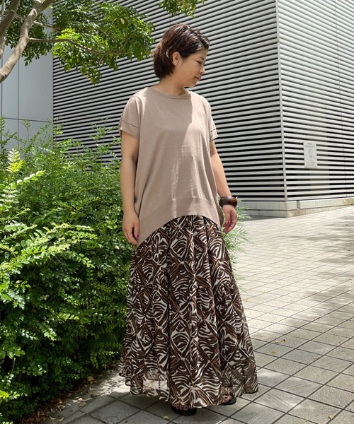 RIVE DROITE（リヴドロワ）の「何度でも選びたくなる　コットンアセテートワイドニット（ニット/セーター・レディース・ベージュ/ネイビー/ブルー/ベージュ系その他・FREE）」の10枚目の写真