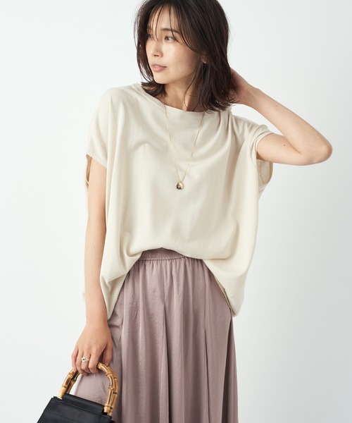 RIVE DROITE（リヴドロワ）の「何度でも選びたくなる　コットンアセテートワイドニット（ニット/セーター・レディース・ベージュ/ネイビー/ブルー/ベージュ系その他・FREE）」の11枚目の写真