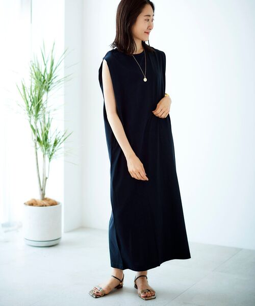 セール ショルダーポイントカットソーロングワンピース ワンピース Le Coeur Blanc ルクールブラン のファッション通販 Zozotown