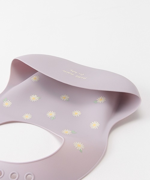 petit main(プティマイン)の「お食事シリコンビブ(スタイ/よだれかけ・キッズ・ライトピンク/ネイビー/ラベンダー/カーキ・FREE)」の10枚目の写真