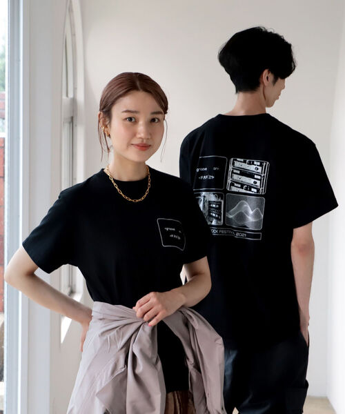 BEAMS（ビームス）の「＜MEN＞FUJI ROCK FESTIVAL’21 × BEAMS / KOSUKE KAWAMURA Machine Works Tシャツ➁（Tシャツ/カットソー・メンズ・ブラック・MEDIUM/LARGE/X-LARGE/XX-LARGE）」の9枚目の写真