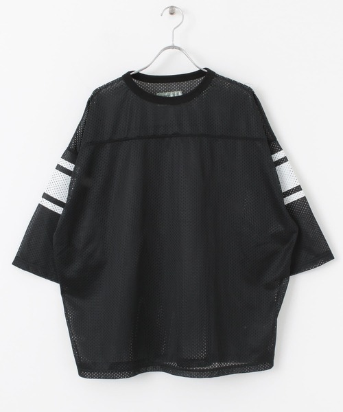 VOTE MAKE NEW CLOTHES（ボートメイクニュークローズ）の「『別注』VOTE MAKE NEW CLOTHES×URiD　BIG MESH TEE（Tシャツ/カットソー・メンズ・ブラック/ネイビー/レッド・FREE）」の11枚目の写真