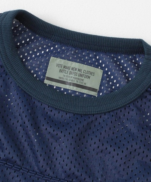 VOTE MAKE NEW CLOTHES（ボートメイクニュークローズ）の「『別注』VOTE MAKE NEW CLOTHES×URiD　BIG MESH TEE（Tシャツ/カットソー・メンズ・ブラック/ネイビー/レッド・FREE）」の14枚目の写真