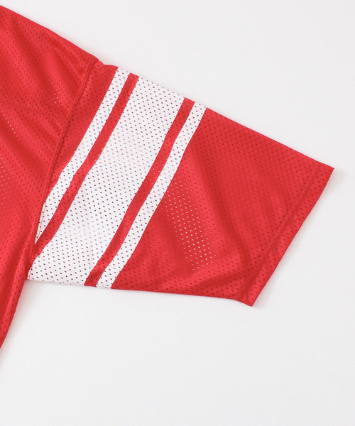 VOTE MAKE NEW CLOTHES（ボートメイクニュークローズ）の「『別注』VOTE MAKE NEW CLOTHES×URiD　BIG MESH TEE（Tシャツ/カットソー・メンズ・ブラック/ネイビー/レッド・FREE）」の17枚目の写真