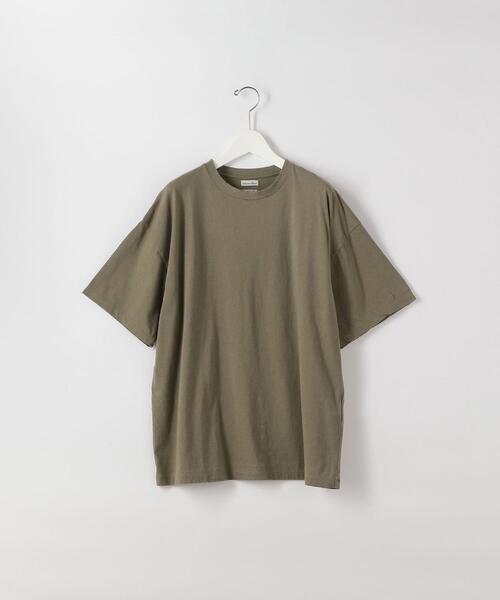Steven Alan（スティーブンアラン）の「＜Steven Alan＞ SILK/NOIL SHORT SLEEVE TEE-LOOSE/Tシャツ（Tシャツ/カットソー・メンズ・ダークグレー/ベージュ/ホワイト・LARGE/MEDIUM/SMALL/X-LARGE）」の3枚目の写真