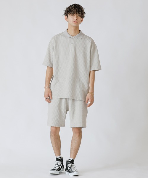 Beno ビーノ　シアサッカー　チェック　ジャケット　パンツ　セットアップ Beno（ビーノ）の「【セットアップ】スーパーストレッチサッカー