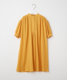 【ZOZOTOWN限定】【KIDS】バンドカラーギャザーボイルロングワンピース