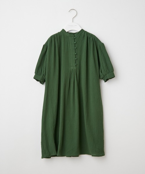 CIAOPANIC TYPY（チャオパニックティピー）の「【ZOZOTOWN限定】【KIDS】バンドカラーギャザーボイルロングワンピース（ワンピース・キッズ・ブラック/イエロー/グリーン・SMALL/MEDIUM/LARGE/X-LARGE/XX-LARGE）」の4枚目の写真