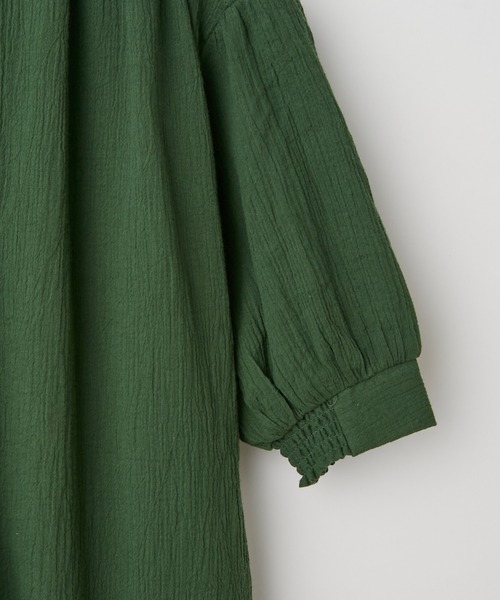 CIAOPANIC TYPY（チャオパニックティピー）の「【ZOZOTOWN限定】【KIDS】バンドカラーギャザーボイルロングワンピース（ワンピース・キッズ・ブラック/イエロー/グリーン・SMALL/MEDIUM/LARGE/X-LARGE/XX-LARGE）」の10枚目の写真