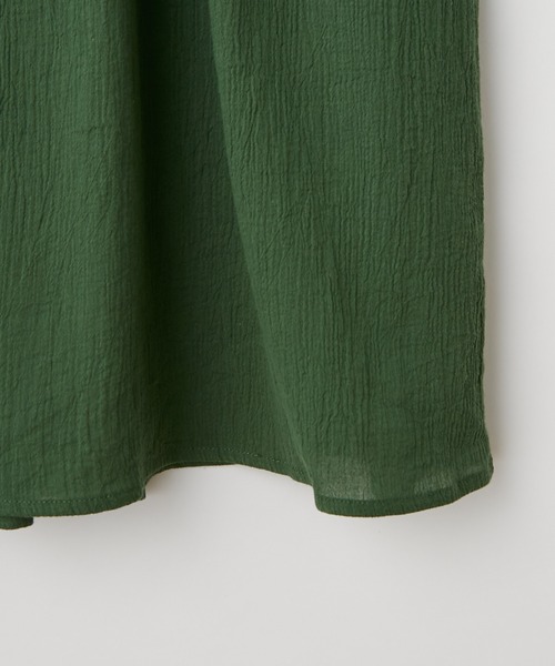 CIAOPANIC TYPY（チャオパニックティピー）の「【ZOZOTOWN限定】【KIDS】バンドカラーギャザーボイルロングワンピース（ワンピース・キッズ・ブラック/イエロー/グリーン・SMALL/MEDIUM/LARGE/X-LARGE/XX-LARGE）」の9枚目の写真